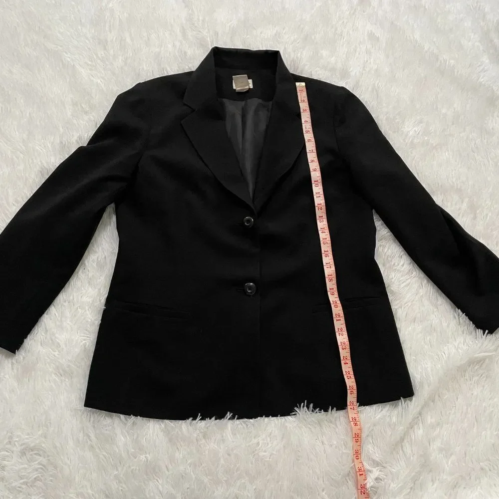 Women Liz Baker Oversized Fit Business Minimalist Blazer in Black Size 16 - Picture 4 of 8